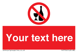 Custom prohibition no alcohol